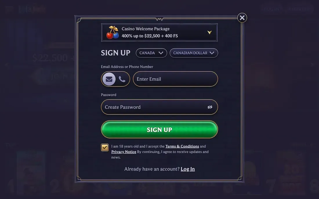 lolajack casino registration